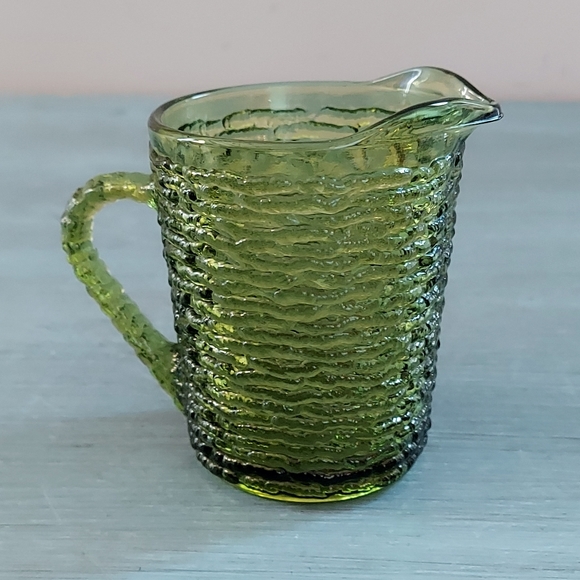 Small Pressed Glass Pitcher - Picture 3 of 8